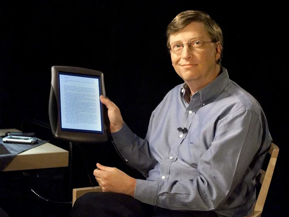 Bill Gates 2000 - Launch tablet