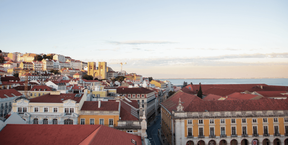 Vista da cidade de Lisboa - Portugal