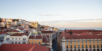 Vista da cidade de Lisboa - Portugal